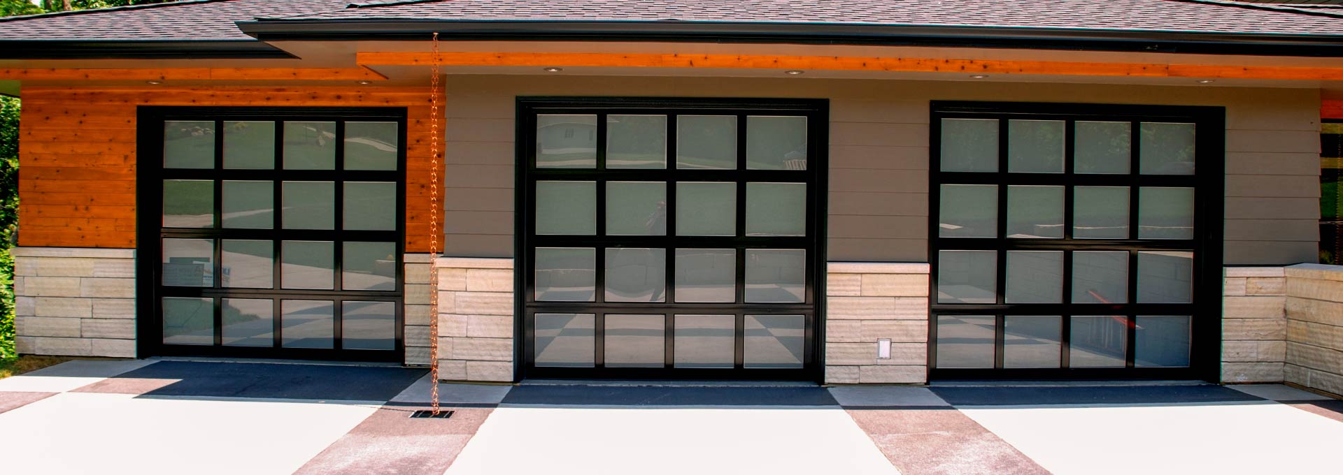 Aluminum/Glass Garage Doors